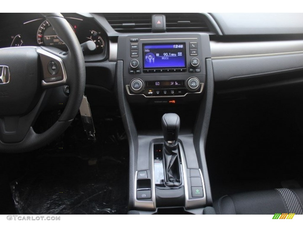 2017 Civic LX Sedan - Modern Steel Metallic / Black photo #15