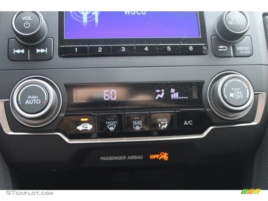 2017 Civic LX Sedan - Modern Steel Metallic / Black photo #18