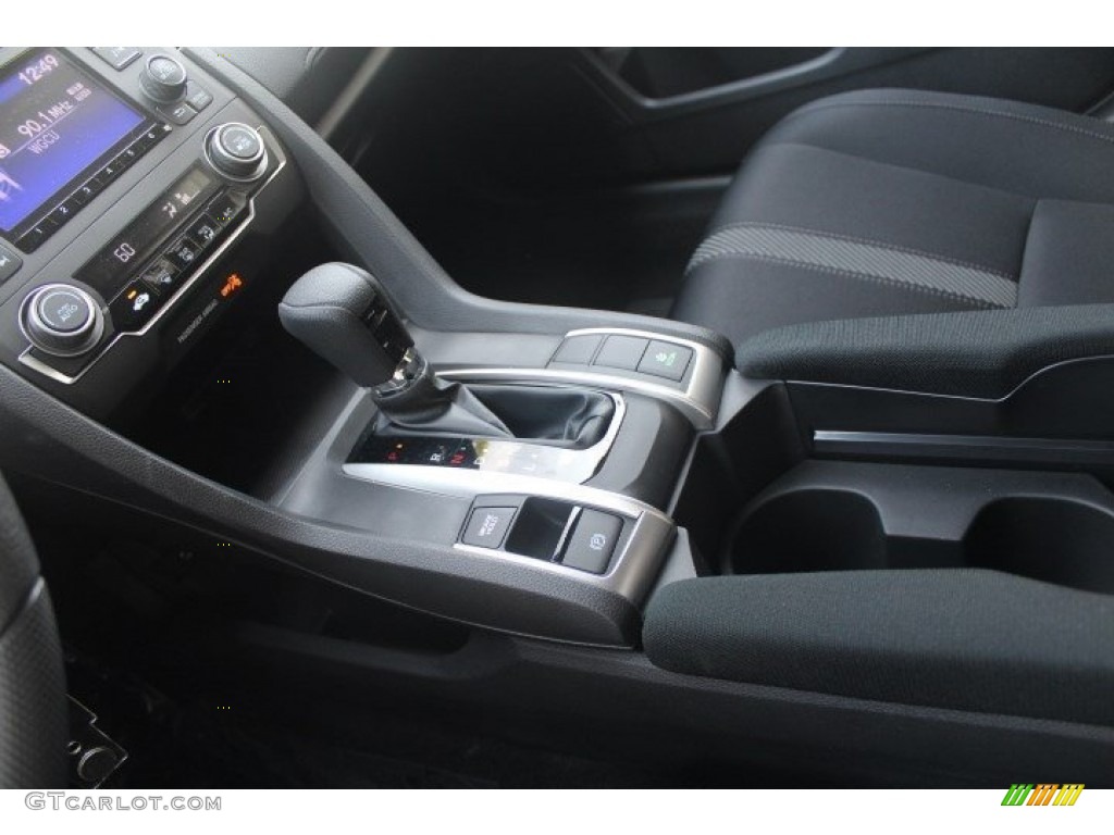 2017 Civic LX Sedan - Modern Steel Metallic / Black photo #19