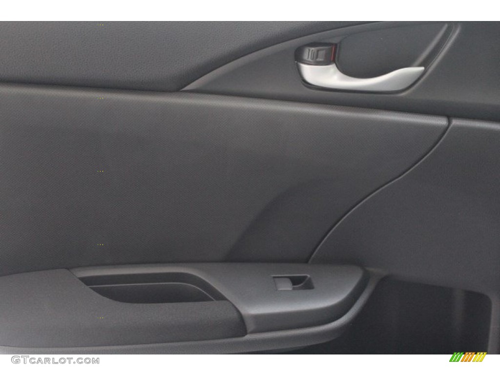 2017 Civic LX Sedan - Modern Steel Metallic / Black photo #23