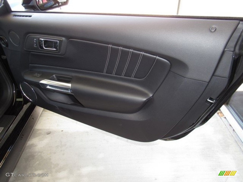 2015 Mustang EcoBoost Premium Coupe - Black / 50 Years Raven Black photo #16