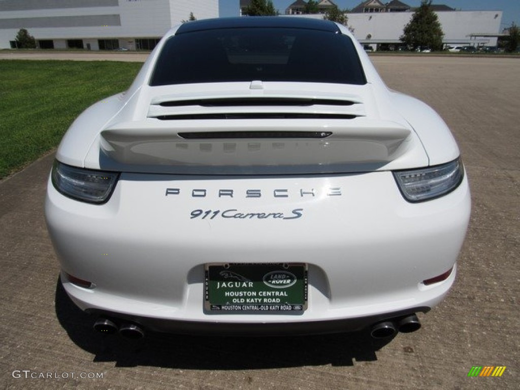 2013 911 Carrera S Coupe - White / Black photo #8