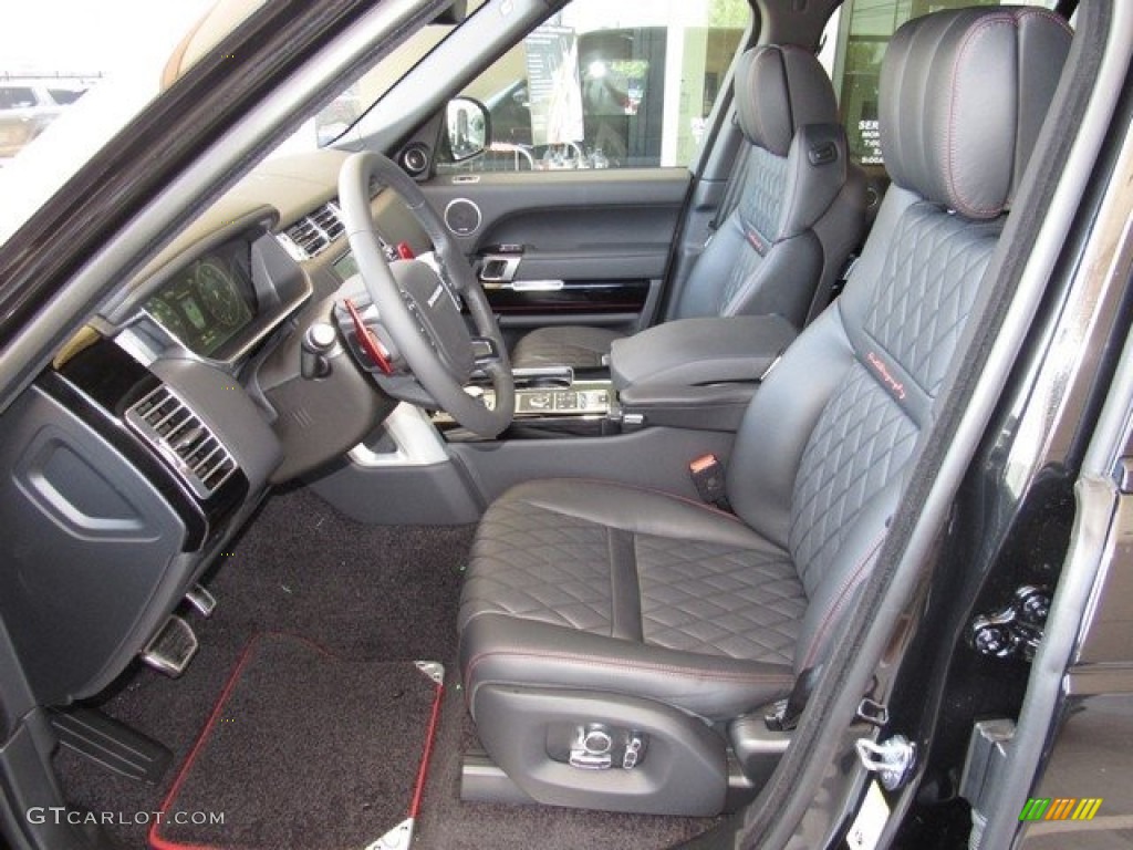 Ebony/Pimento Interior 2017 Land Rover Range Rover SVAutobiography Dynamic Photo #122670743