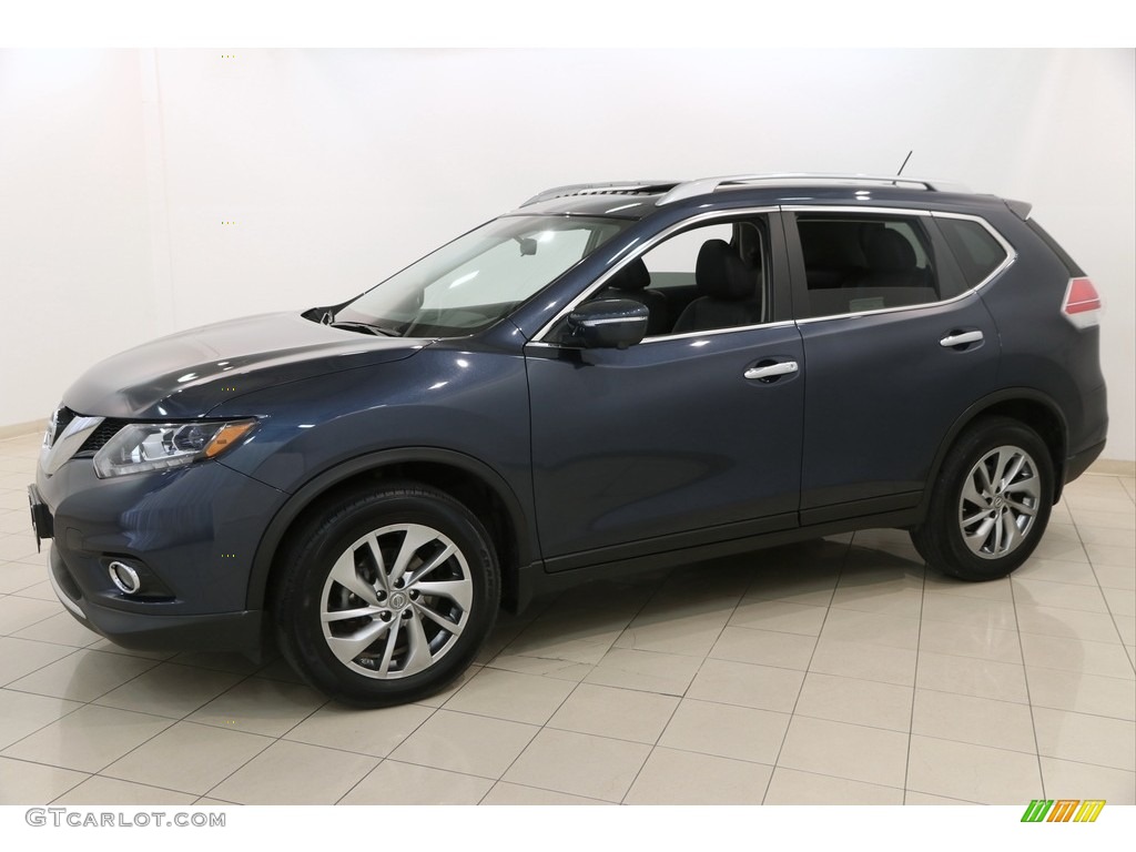 2015 Rogue SL AWD - Arctic Blue Metallic / Charcoal photo #3