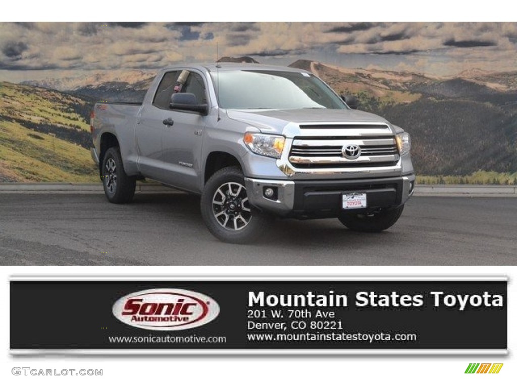 2017 Tundra SR5 Double Cab 4x4 - Silver Sky Metallic / Black photo #1