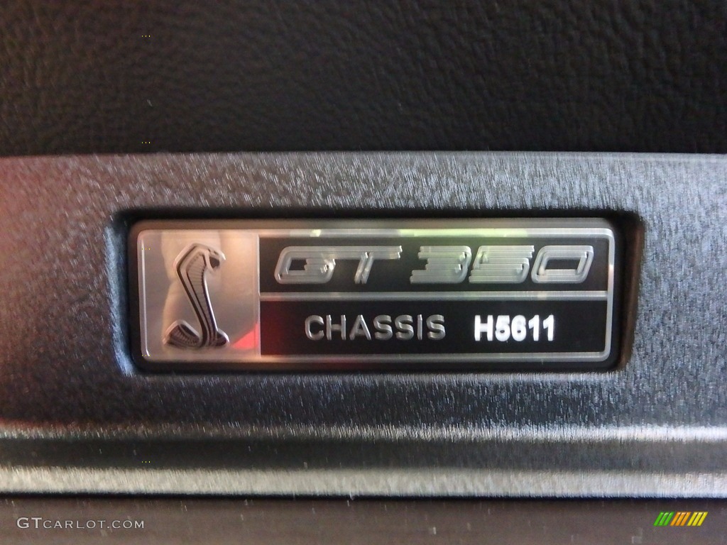2017 Ford Mustang Shelby GT350 Info Tag Photo #122673747