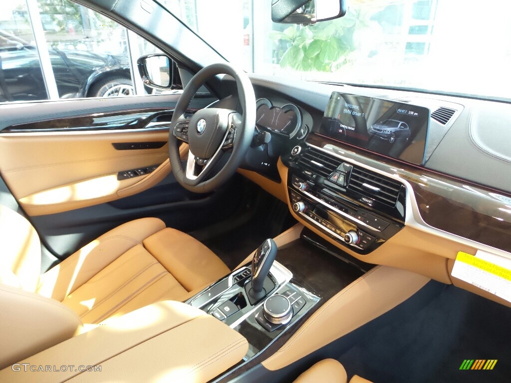 Cognac Interior 2018 BMW 5 Series 530i xDrive Sedan Photo #122674959
