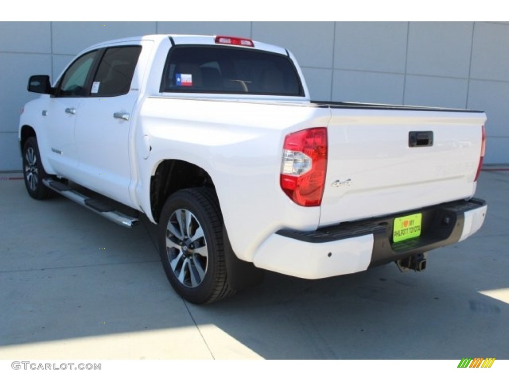 2018 Tundra Limited CrewMax 4x4 - Super White / Sand Beige photo #7