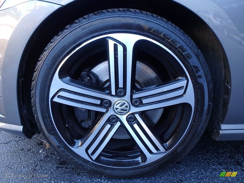 2016 Golf R 4Motion - Limestone Gray Metallic / Black photo #16