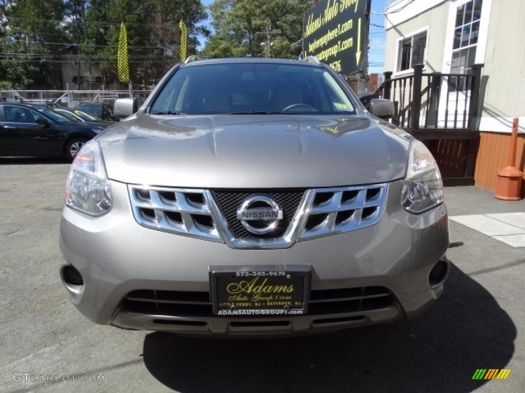 2011 Rogue SV AWD - Frosted Steel Metallic / Black photo #2