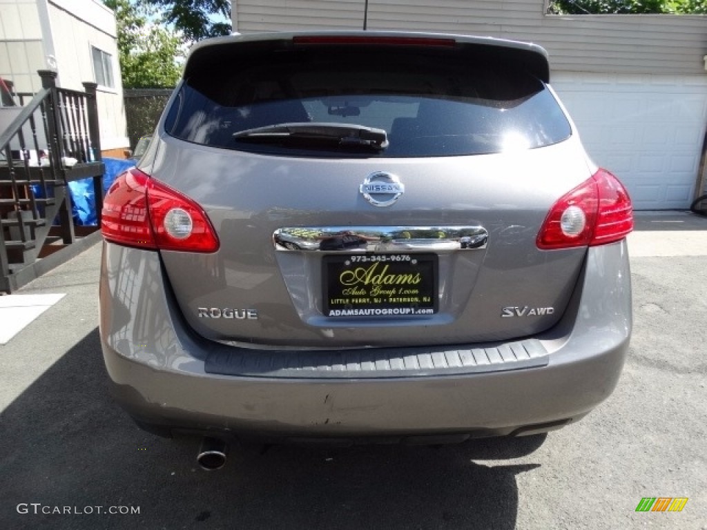 2011 Rogue SV AWD - Frosted Steel Metallic / Black photo #5