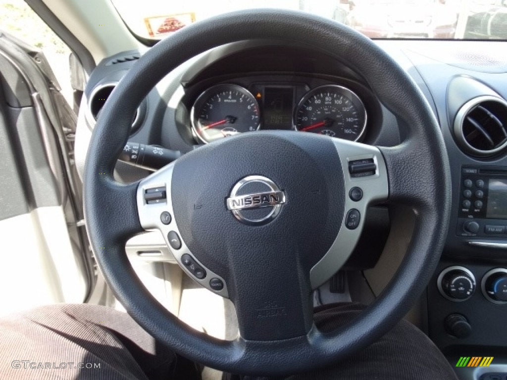 2011 Rogue SV AWD - Frosted Steel Metallic / Black photo #14