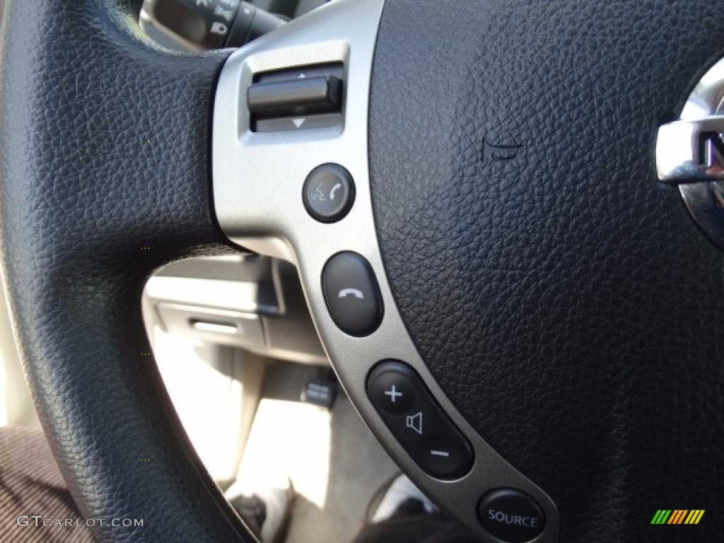 2011 Rogue SV AWD - Frosted Steel Metallic / Black photo #15