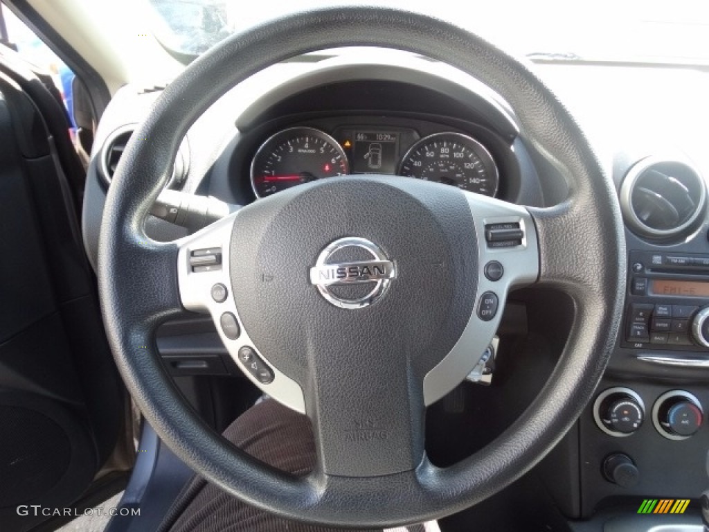 2011 Rogue S AWD Krom Edition - Platinum Graphite / Black photo #16