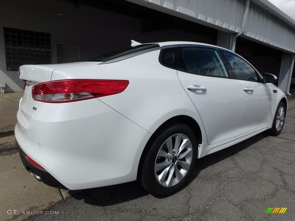2018 Optima EX - Snow White Pearl / Black photo #2