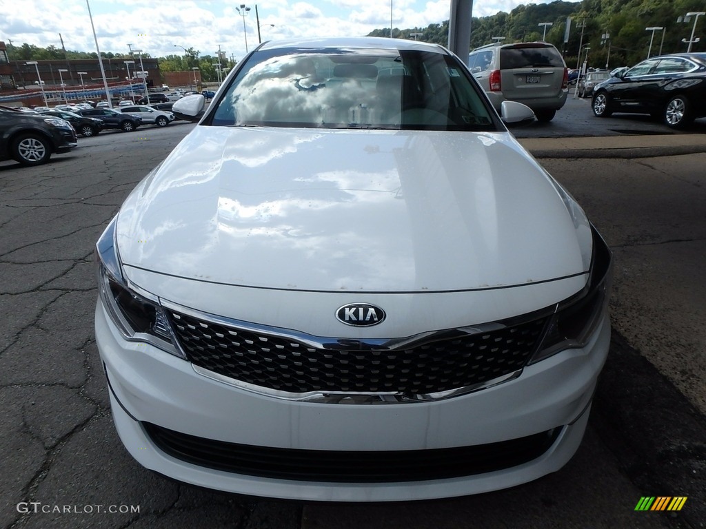 2018 Optima EX - Snow White Pearl / Black photo #7