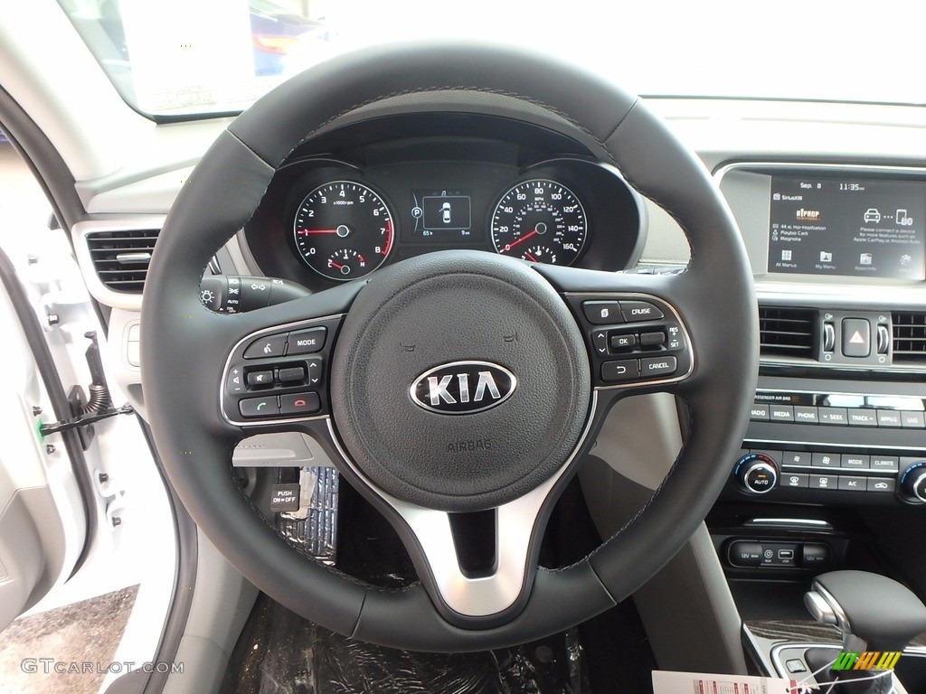 2018 Optima EX - Snow White Pearl / Black photo #16