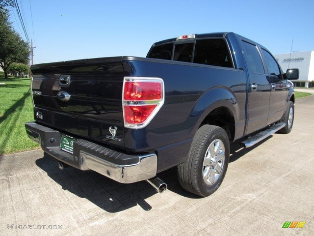 2013 F150 XLT SuperCrew - Blue Jeans Metallic / Adobe photo #7