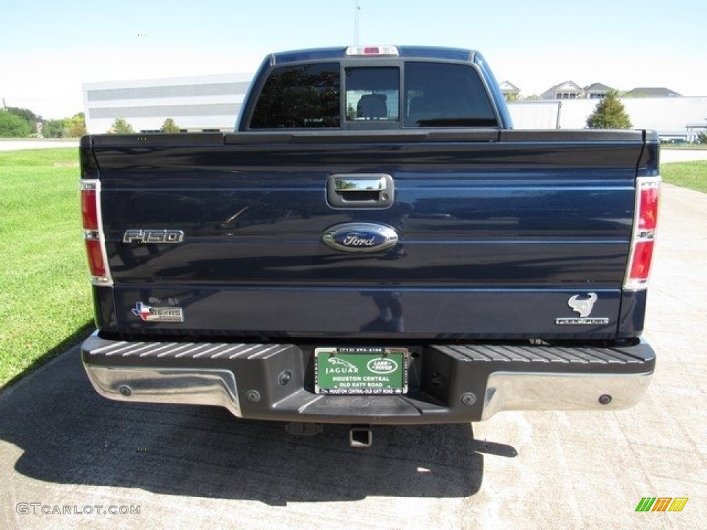 2013 F150 XLT SuperCrew - Blue Jeans Metallic / Adobe photo #8