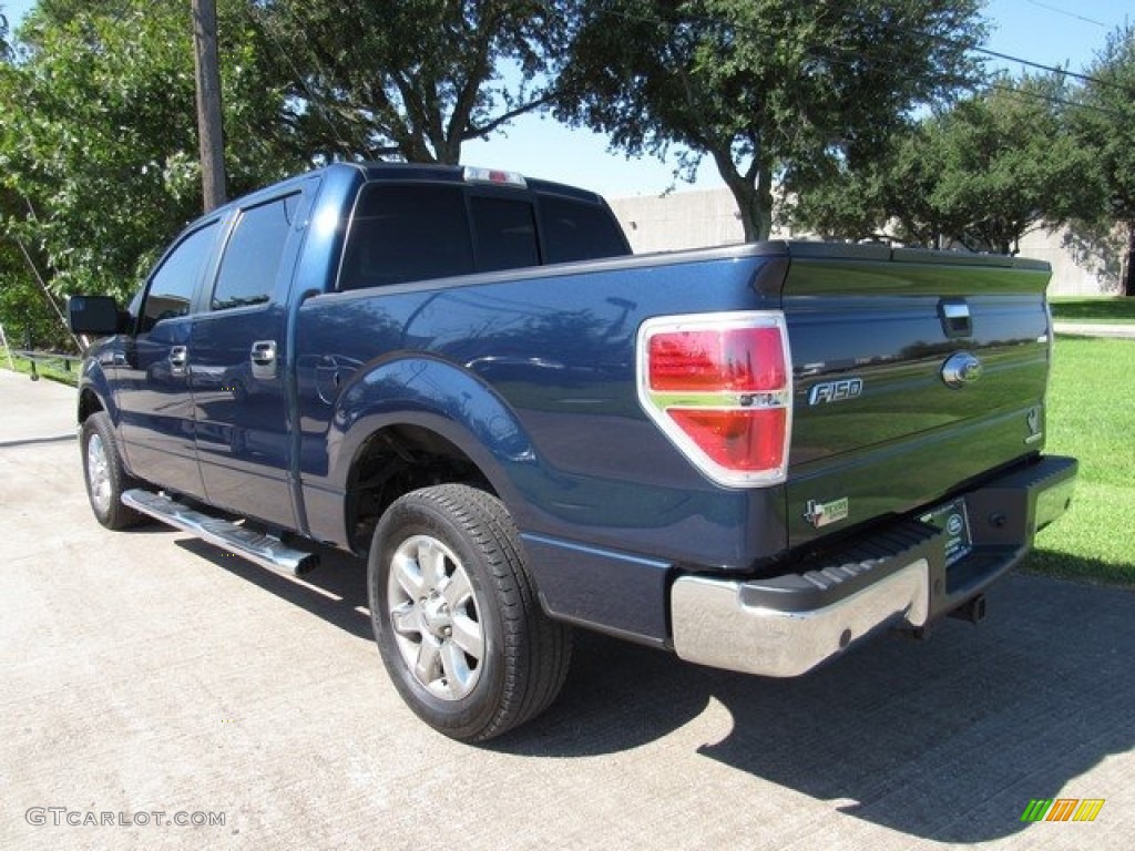 2013 F150 XLT SuperCrew - Blue Jeans Metallic / Adobe photo #13