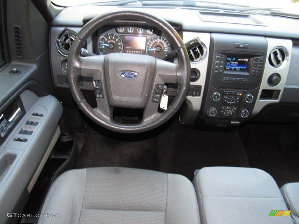 2013 F150 XLT SuperCrew - Blue Jeans Metallic / Adobe photo #15