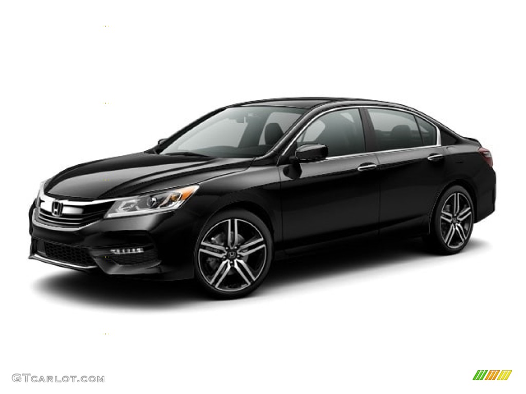 2017 Accord Sport Special Edition Sedan - Crystal Black Pearl / Black photo #19