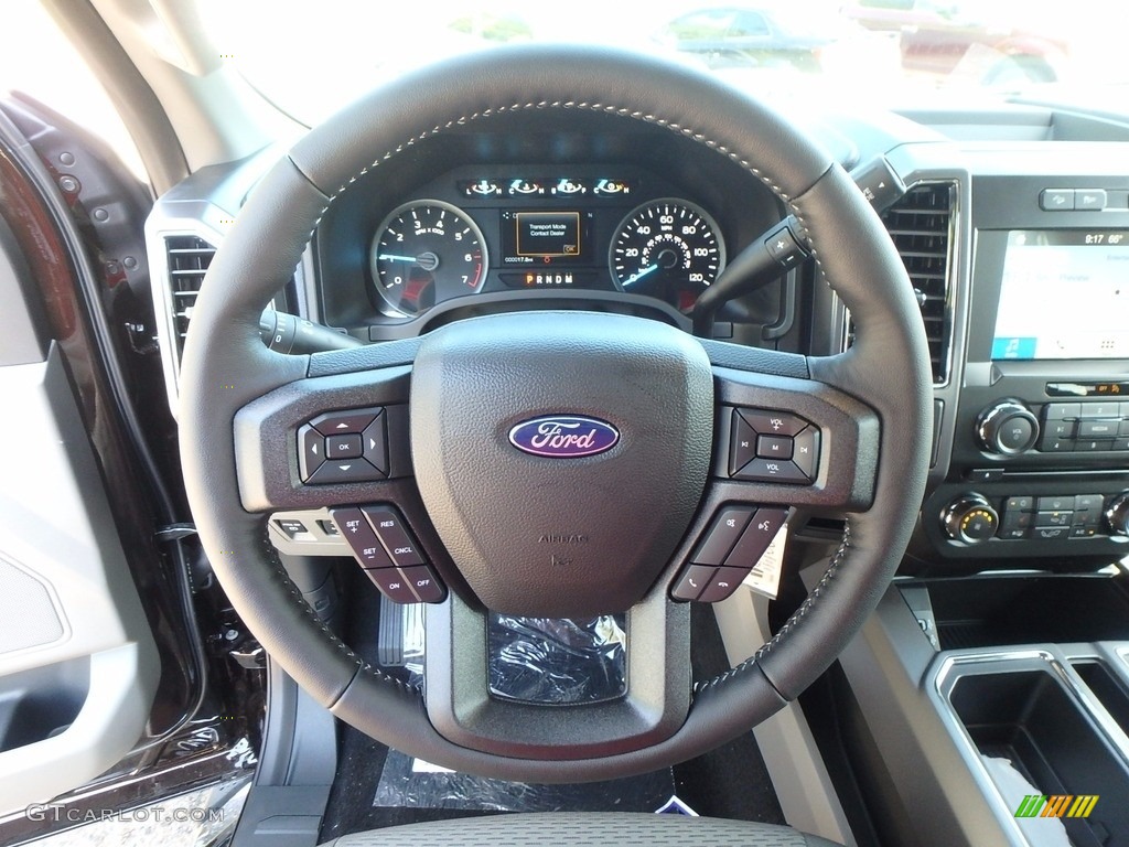 2018 Ford F150 XLT SuperCrew 4x4 Black Steering Wheel Photo #122678535
