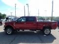 2017 Ruby Red Ford F250 Super Duty Lariat Crew Cab 4x4  photo #5