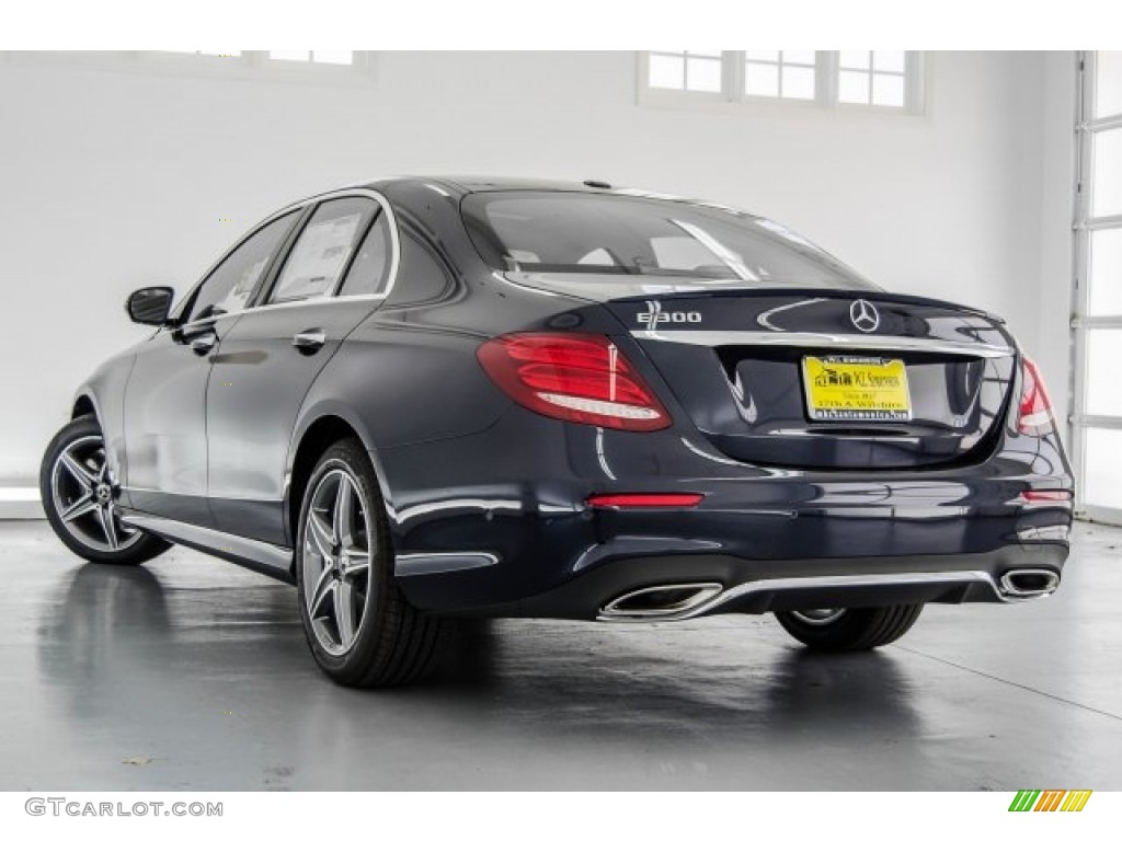 2018 E 300 Sedan - Lunar Blue Metallic / Macchiato Beige/Black photo #3