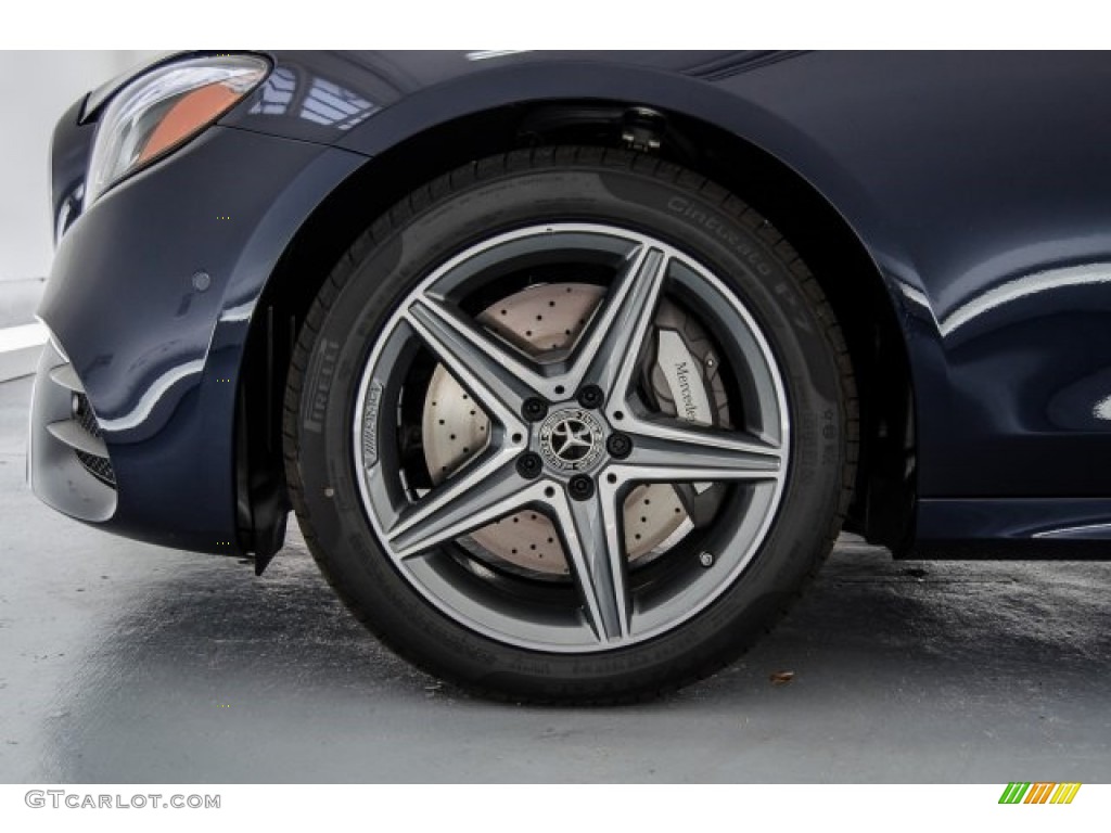 2018 E 300 Sedan - Lunar Blue Metallic / Macchiato Beige/Black photo #9