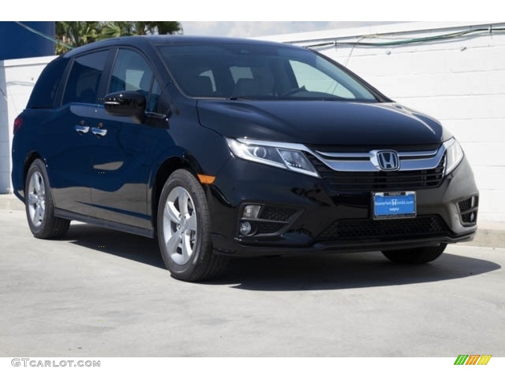 2018 Odyssey EX-L - Crystal Black Pearl / Gray photo #1