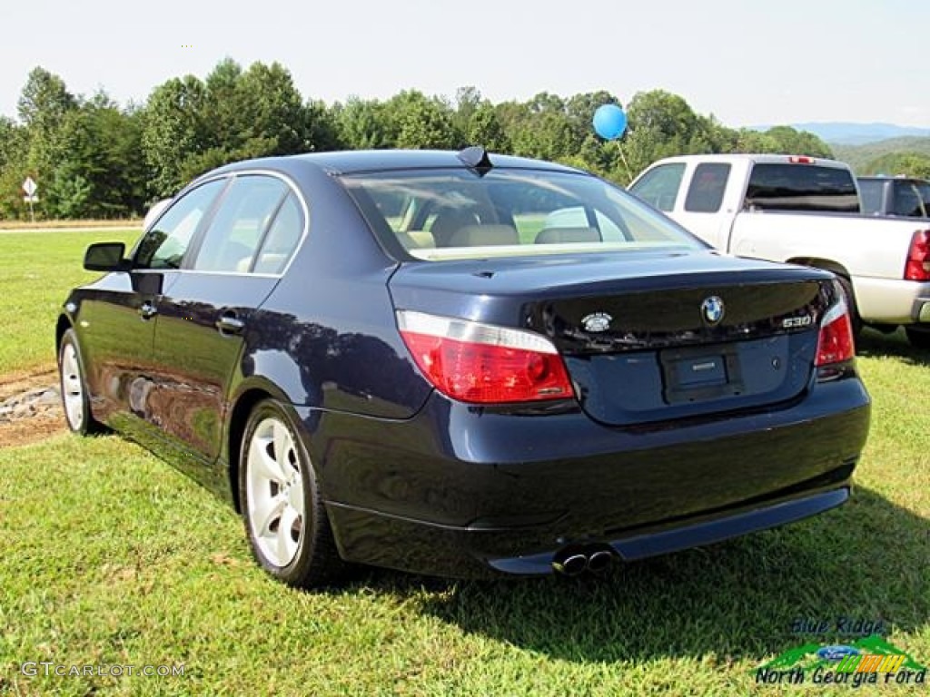 2004 5 Series 530i Sedan - Mystic Blue Metallic / Grey photo #2