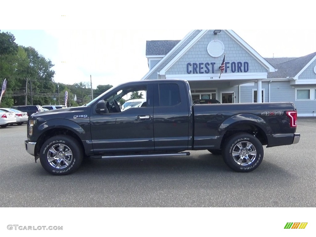 2017 F150 XL SuperCab 4x4 - Lithium Gray / Earth Gray photo #4
