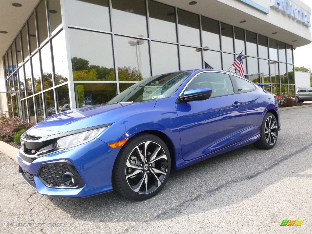 Aegean Blue Metallic 2017 Honda Civic Si Coupe Exterior Photo #122684843