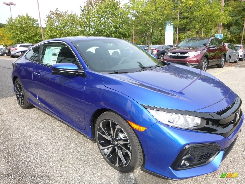 Aegean Blue Metallic 2017 Honda Civic Si Coupe Exterior Photo #122684961