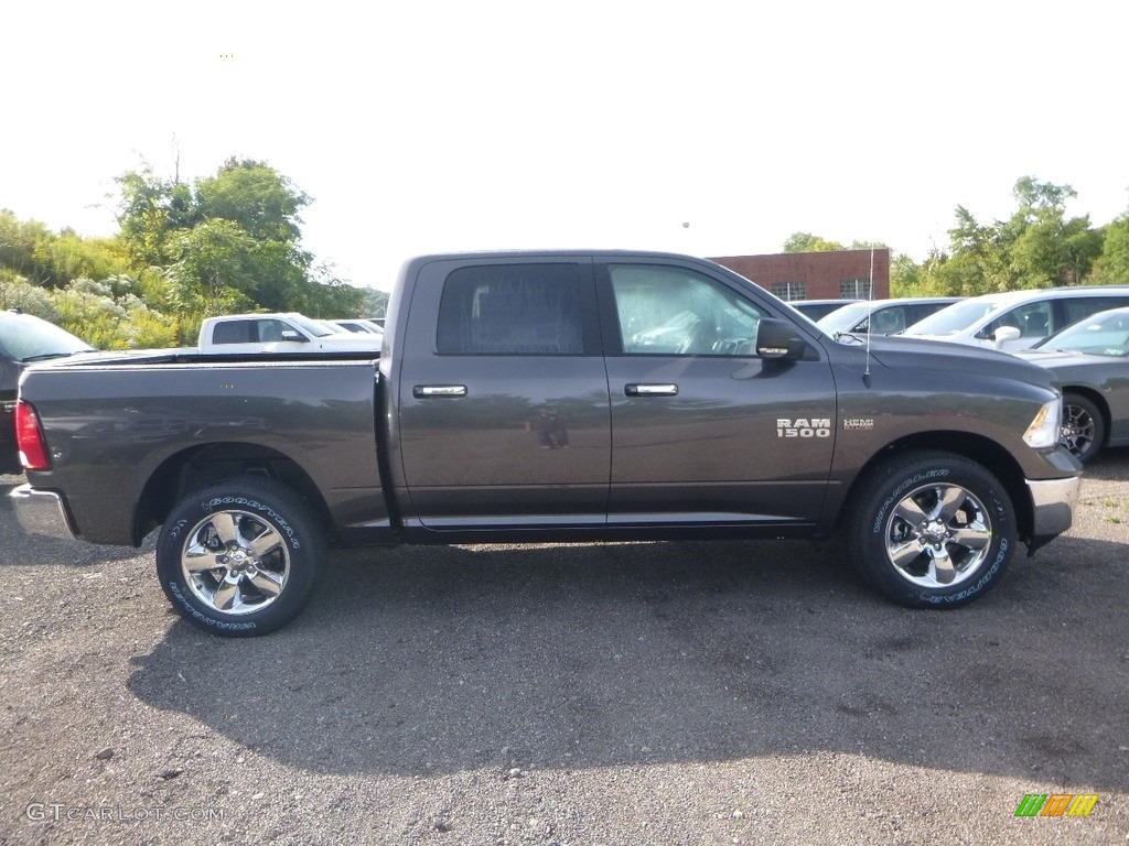 2018 1500 Big Horn Crew Cab 4x4 - Granite Crystal Metallic / Black/Diesel Gray photo #6