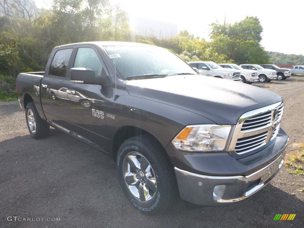 2018 1500 Big Horn Crew Cab 4x4 - Granite Crystal Metallic / Black/Diesel Gray photo #7