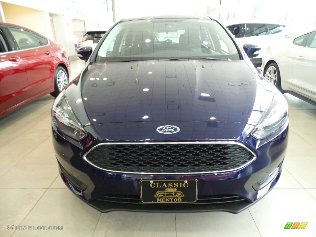 2017 Focus SEL Hatch - Kona Blue / Charcoal Black photo #2