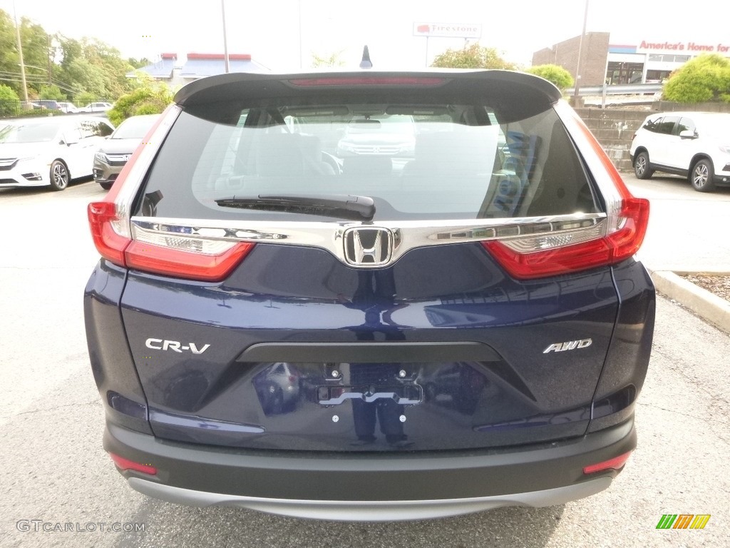 2017 CR-V LX AWD - Obsidian Blue Pearl / Gray photo #3