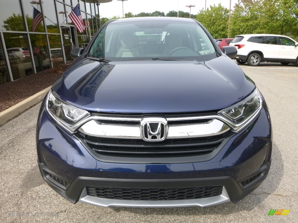 2017 CR-V LX AWD - Obsidian Blue Pearl / Gray photo #6