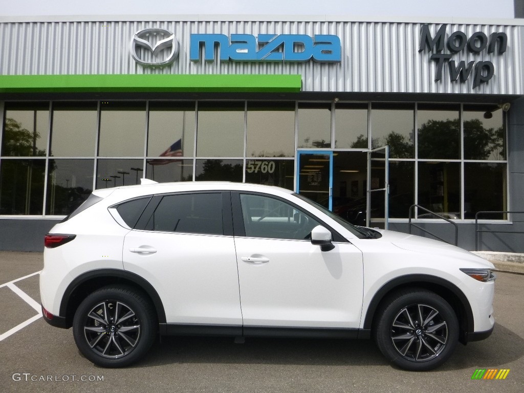 2017 CX-5 Grand Touring AWD - Crystal White Pearl / Parchment photo #1
