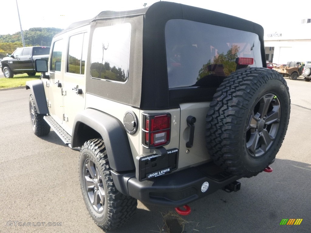 2017 Wrangler Unlimited Rubicon 4x4 - Gobi / Black photo #3