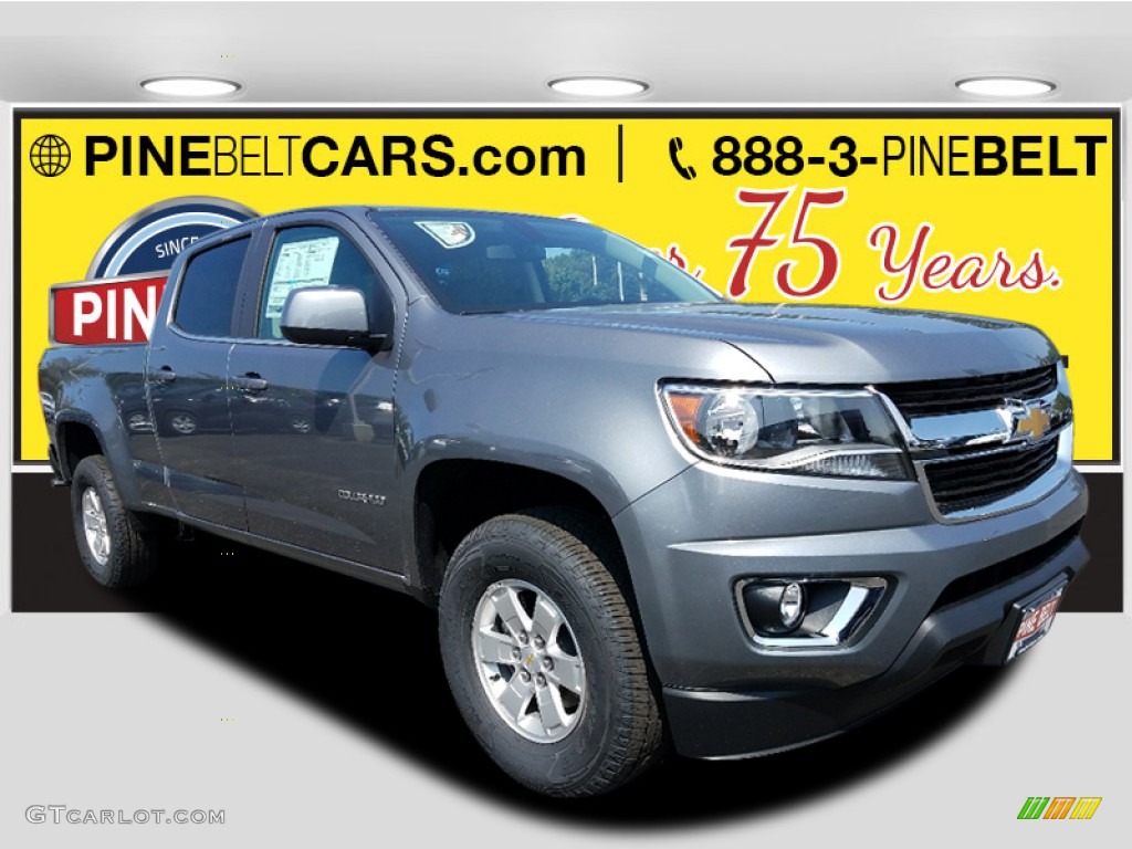 2018 Colorado WT Crew Cab - Satin Steel Metallic / Jet Black/Dark Ash photo #1