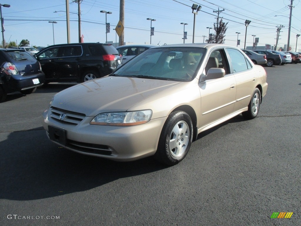 2001 Accord EX V6 Sedan - Naples Gold Metallic / Ivory photo #3