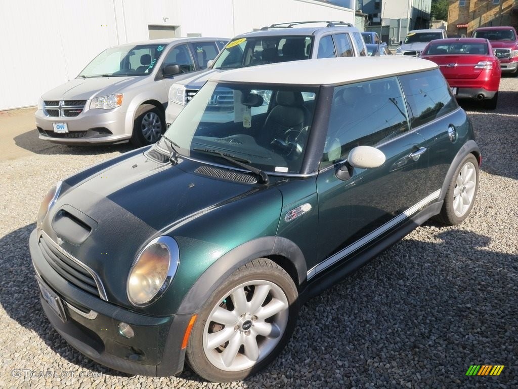 2005 Cooper S Hardtop - British Racing Green Metallic / Black/Panther Black photo #3