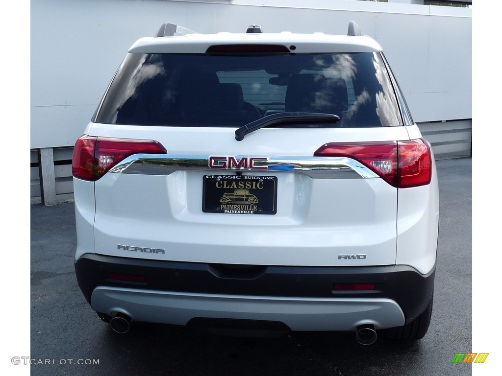 2018 Acadia SLT AWD - White Frost Tricoat / Cocoa/Light Ash Gray photo #3