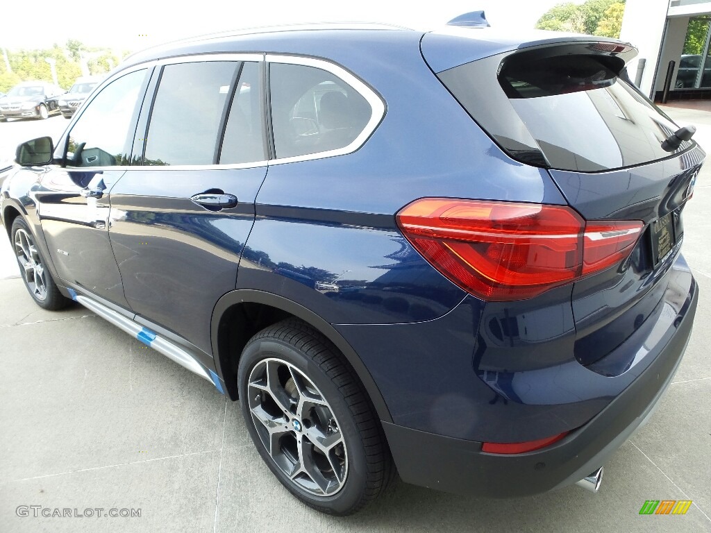 2018 X1 xDrive28i - Mediterranean Blue Metallic / Canberra Beige photo #2