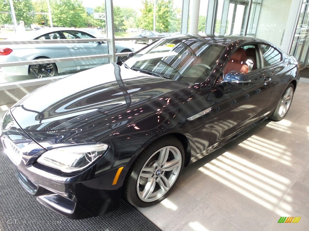 2017 6 Series 650i xDrive Coupe - Carbon Black Metallic / Vermilion Red photo #3