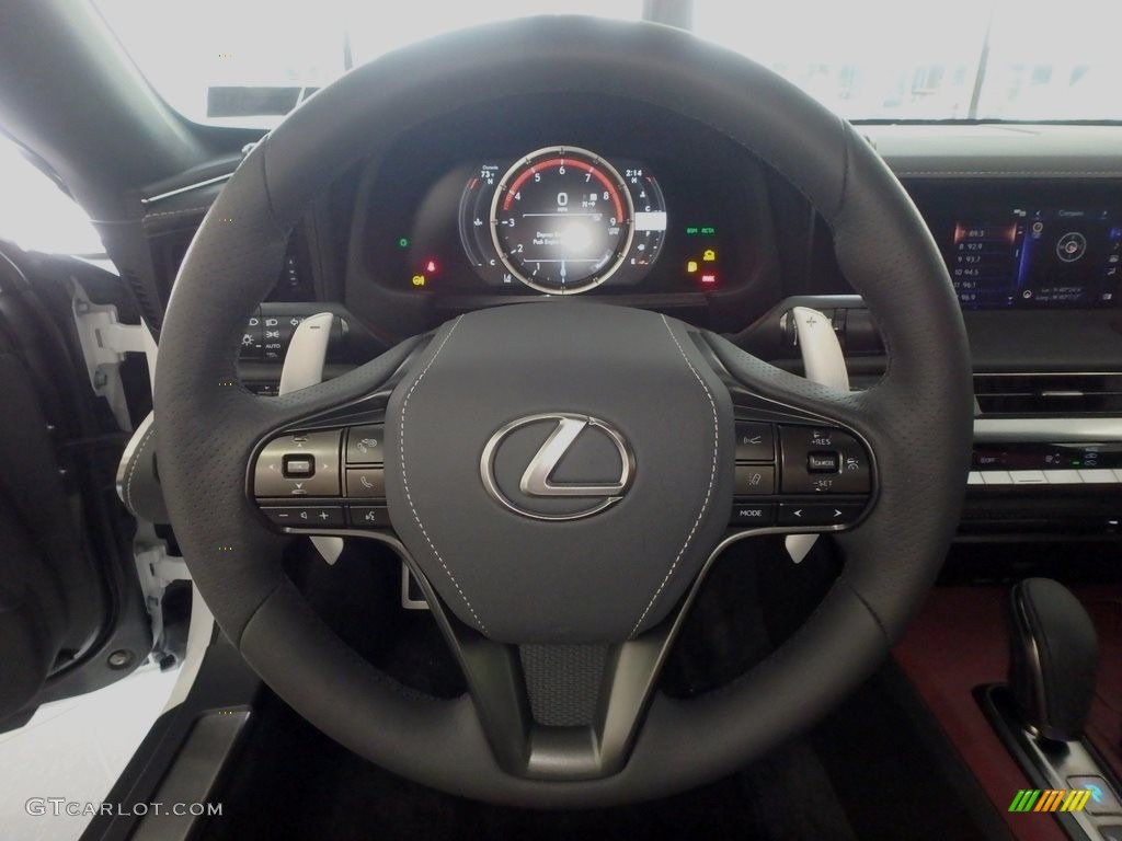2018 Lexus LC 500 Rioja Red Steering Wheel Photo #122692860
