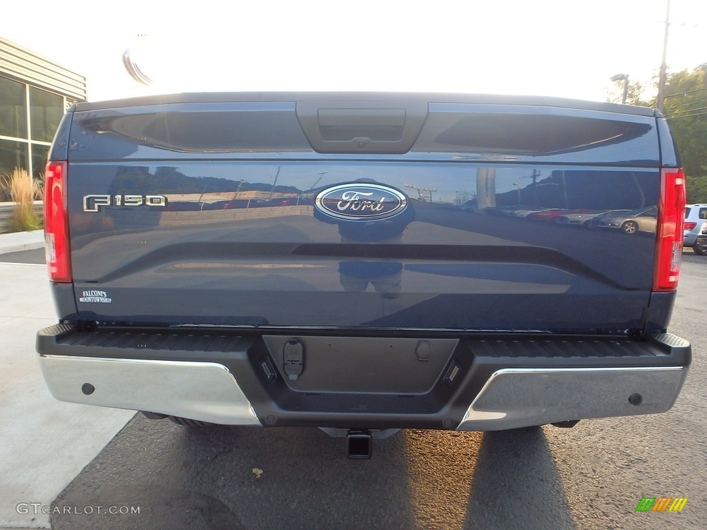2017 F150 XLT Regular Cab 4x4 - Blue Jeans / Earth Gray photo #3